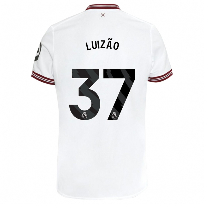 Enfant Maillot Luizão #37 Blanc Tenues Extérieur 2023/24 T-Shirt Suisse