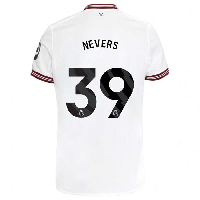 Kinder Thierry Nevers #39 Weiß Auswärtstrikot Trikot 2023/24 T-Shirt Schweiz