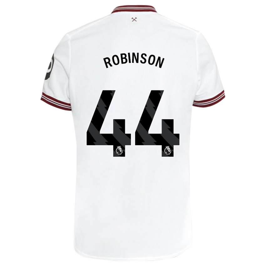 Enfant Maillot Junior Robinson #44 Blanc Tenues Extérieur 2023/24 T-Shirt Suisse