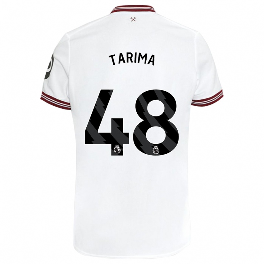 Kinder Sean Tarima #48 Weiß Auswärtstrikot Trikot 2023/24 T-Shirt Schweiz