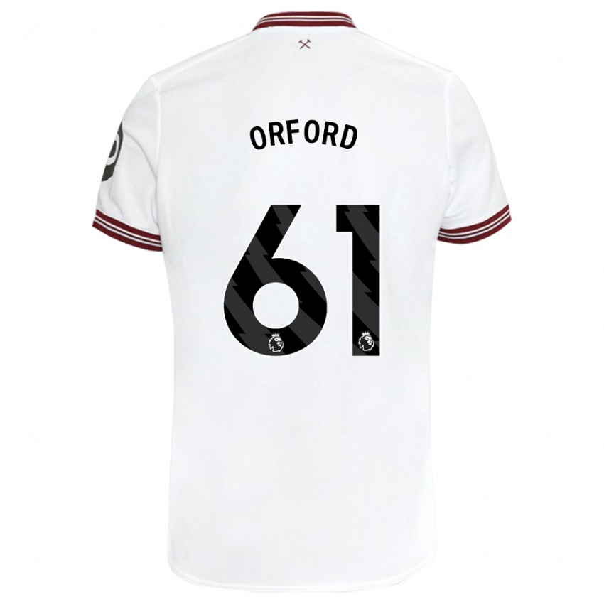 Kinder Lewis Orford #61 Weiß Auswärtstrikot Trikot 2023/24 T-Shirt Schweiz