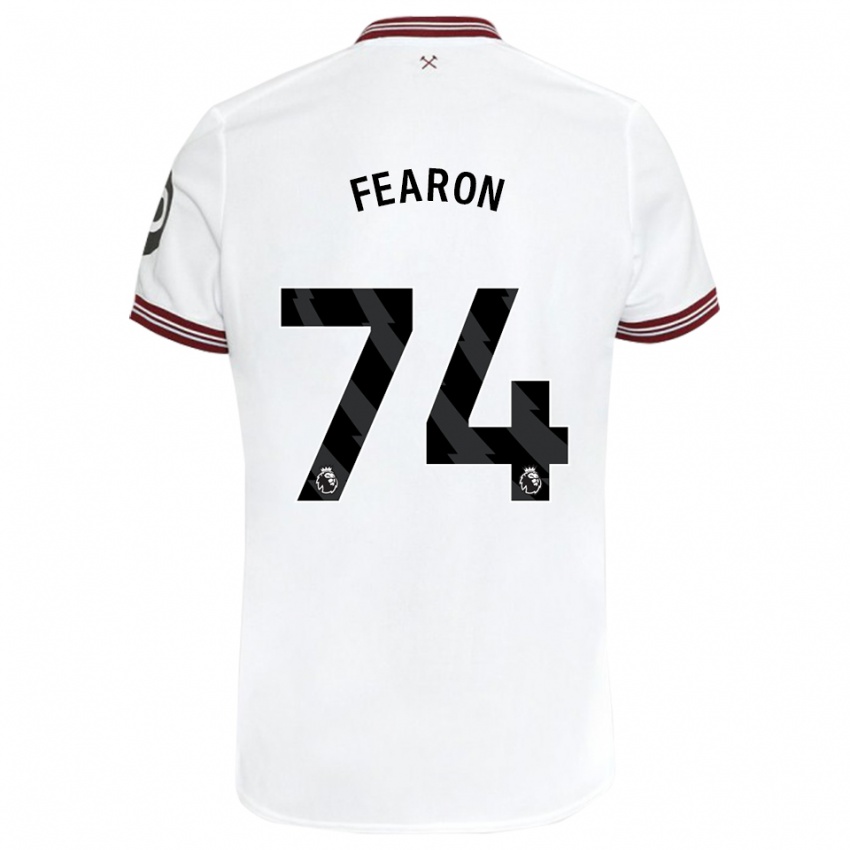 Enfant Maillot Preston Fearon #74 Blanc Tenues Extérieur 2023/24 T-Shirt Suisse