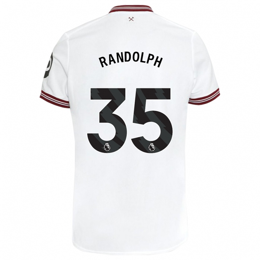 Kinder Darren Randolph #35 Weiß Auswärtstrikot Trikot 2023/24 T-Shirt Schweiz