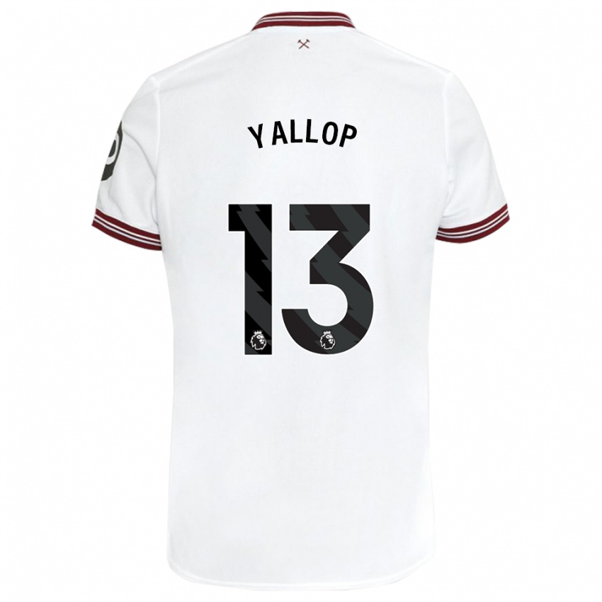 Enfant Maillot Tameka Yallop #13 Blanc Tenues Extérieur 2023/24 T-Shirt Suisse