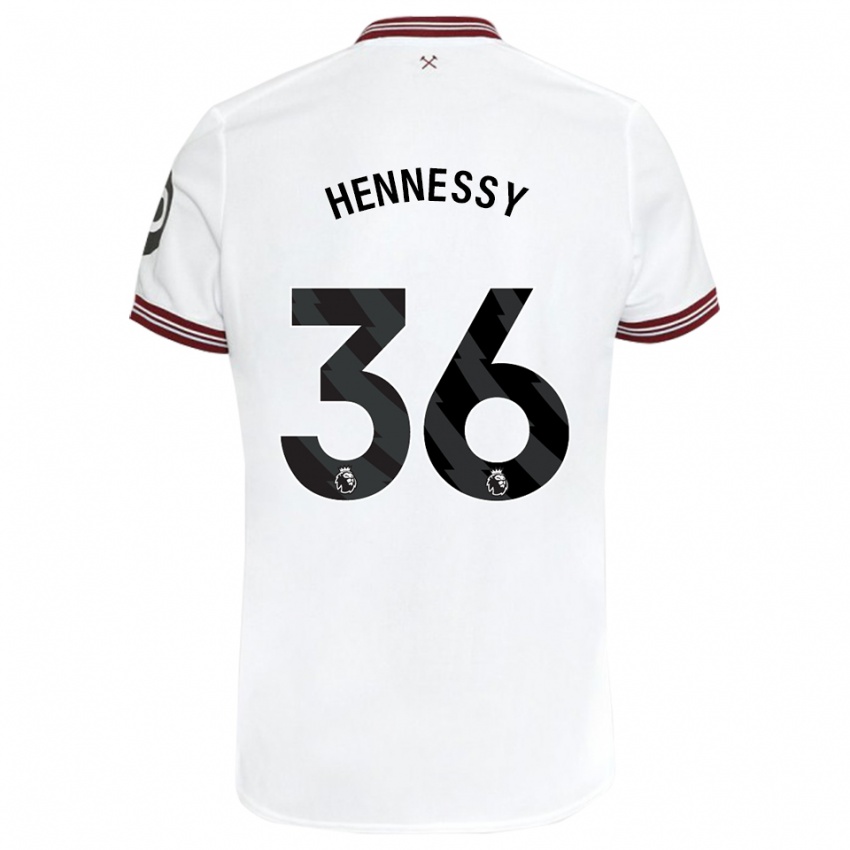 Kinder Alexandra Hennessy #36 Weiß Auswärtstrikot Trikot 2023/24 T-Shirt Schweiz