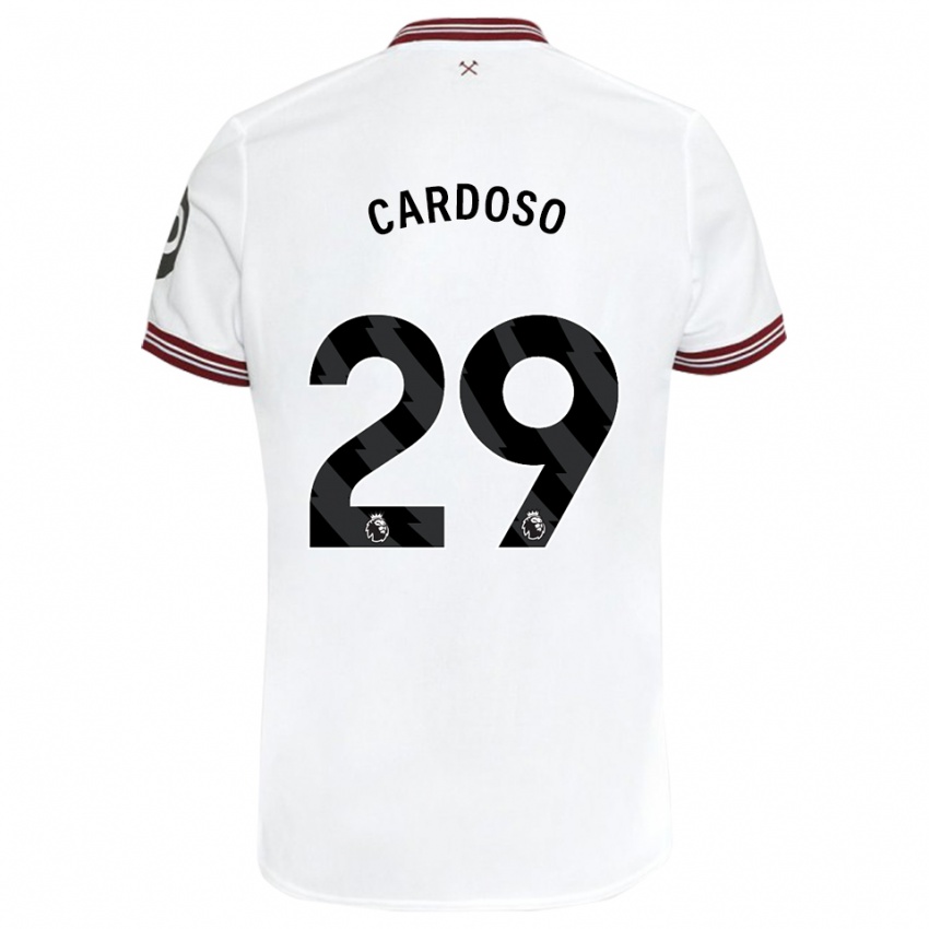 Kinder Goncalo Cardoso #29 Weiß Auswärtstrikot Trikot 2023/24 T-Shirt Schweiz