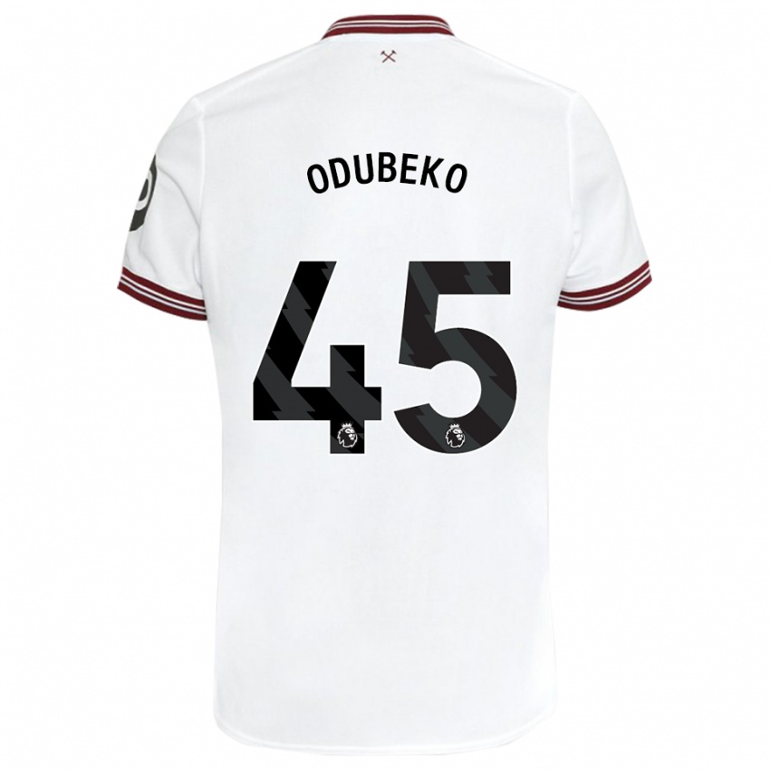 Kinder Mipo Odubeko #45 Weiß Auswärtstrikot Trikot 2023/24 T-Shirt Schweiz