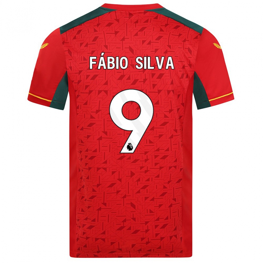 Enfant Maillot Fabio Silva #9 Rouge Tenues Extérieur 2023/24 T-Shirt Suisse