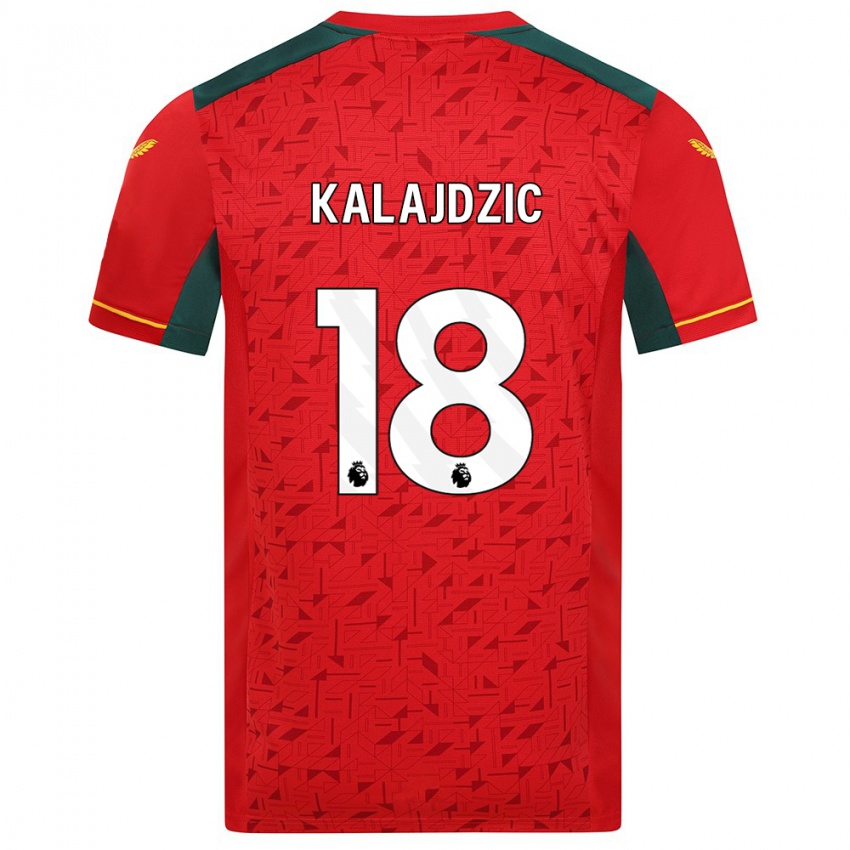Kinder Sasa Kalajdzic #18 Rot Auswärtstrikot Trikot 2023/24 T-Shirt Schweiz