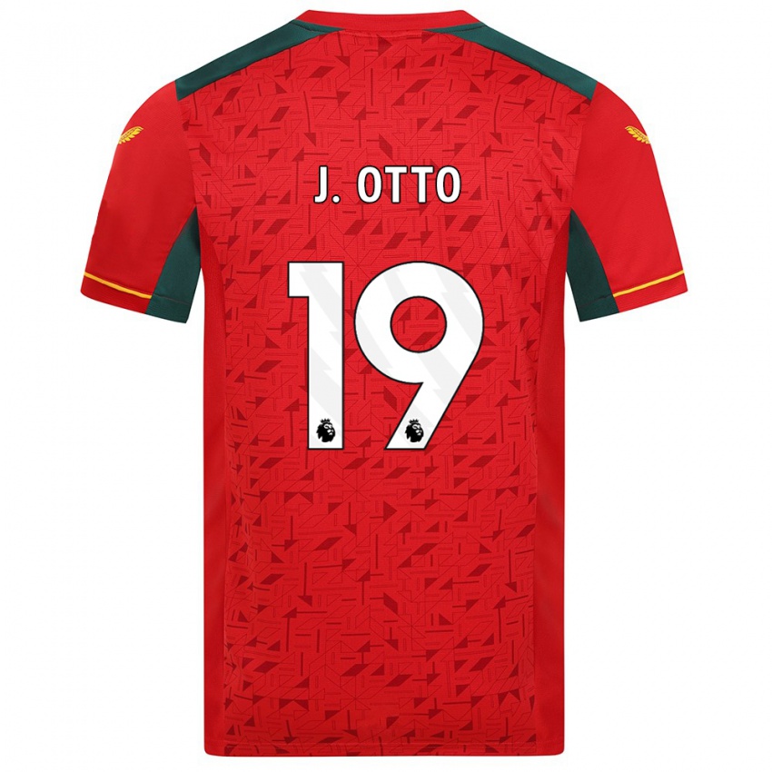 Enfant Maillot Jonny Otto #19 Rouge Tenues Extérieur 2023/24 T-Shirt Suisse