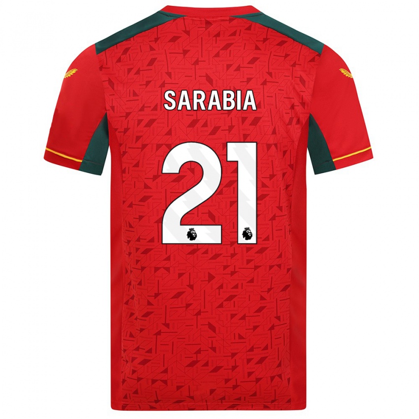 Enfant Maillot Pablo Sarabia #21 Rouge Tenues Extérieur 2023/24 T-Shirt Suisse