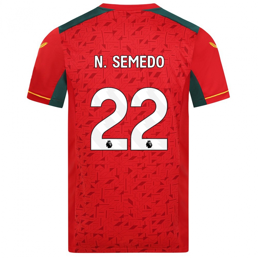 Enfant Maillot Nelson Semedo #22 Rouge Tenues Extérieur 2023/24 T-Shirt Suisse