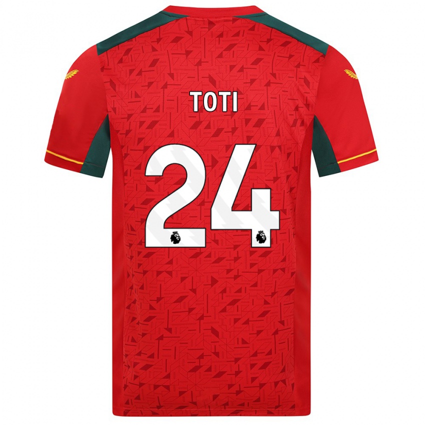 Enfant Maillot Toti #24 Rouge Tenues Extérieur 2023/24 T-Shirt Suisse