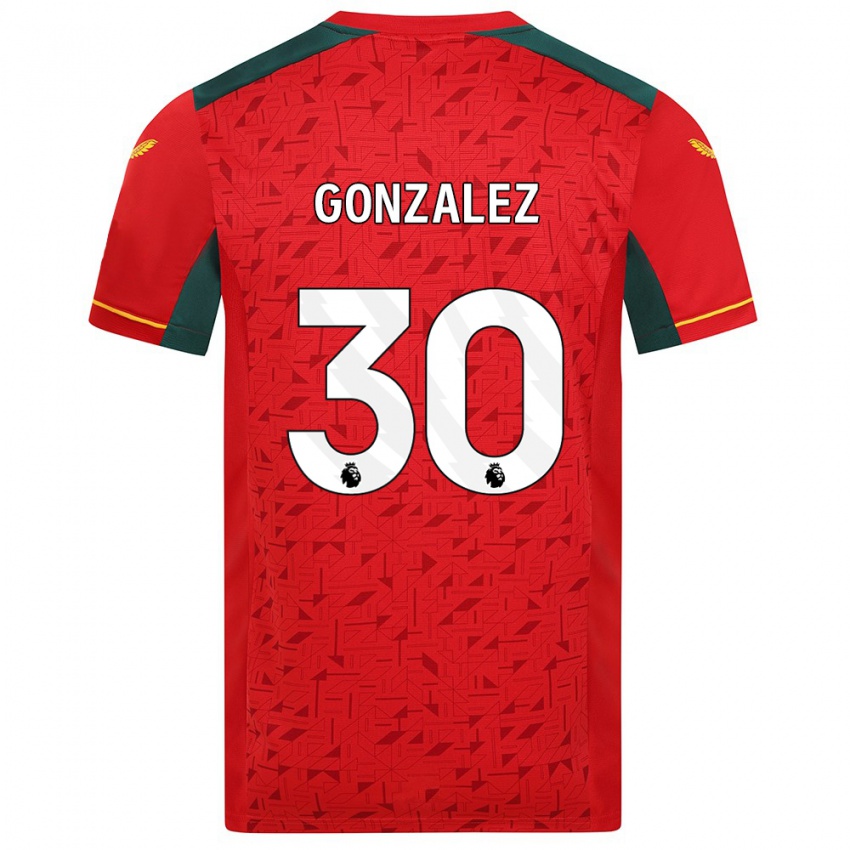 Enfant Maillot Enso González #30 Rouge Tenues Extérieur 2023/24 T-Shirt Suisse
