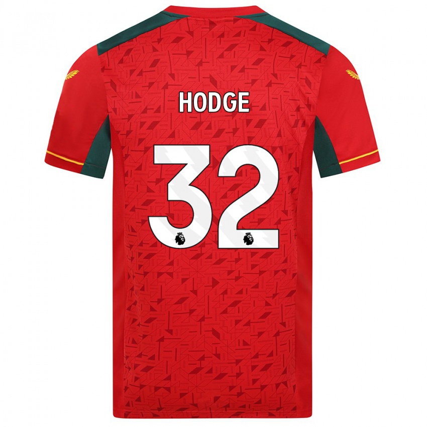 Enfant Maillot Joe Hodge #32 Rouge Tenues Extérieur 2023/24 T-Shirt Suisse