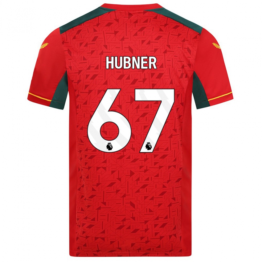 Enfant Maillot Justin Hubner #67 Rouge Tenues Extérieur 2023/24 T-Shirt Suisse