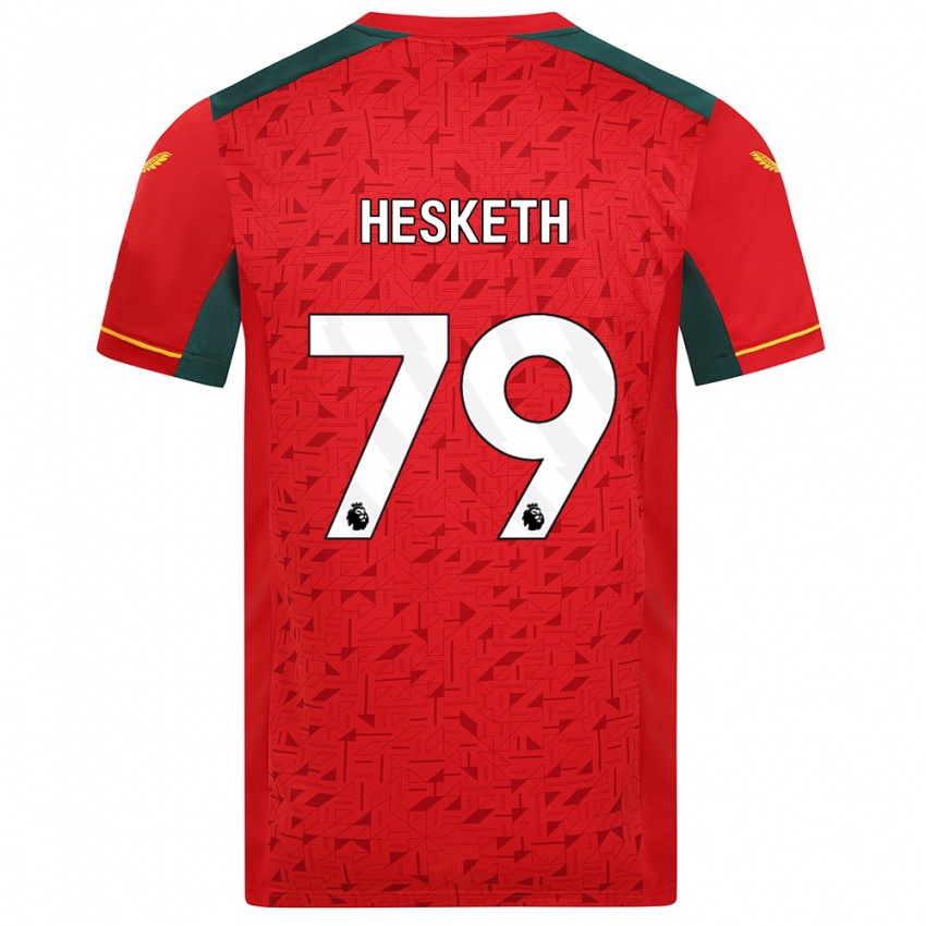Enfant Maillot Owen Hesketh #79 Rouge Tenues Extérieur 2023/24 T-Shirt Suisse