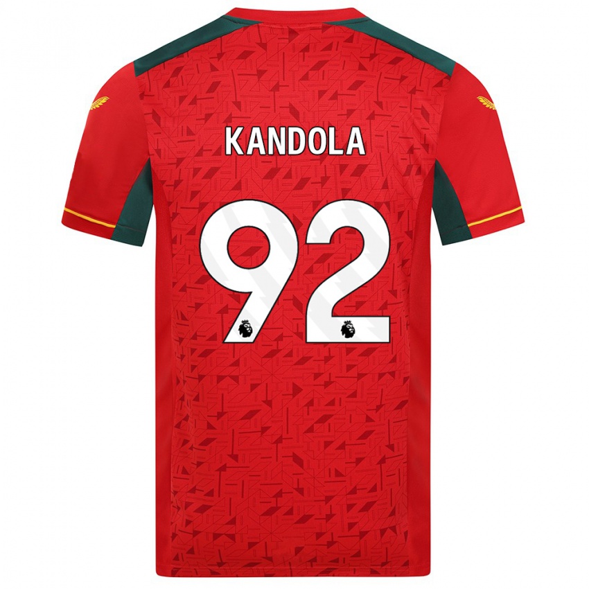 Enfant Maillot Kam Kandola #92 Rouge Tenues Extérieur 2023/24 T-Shirt Suisse