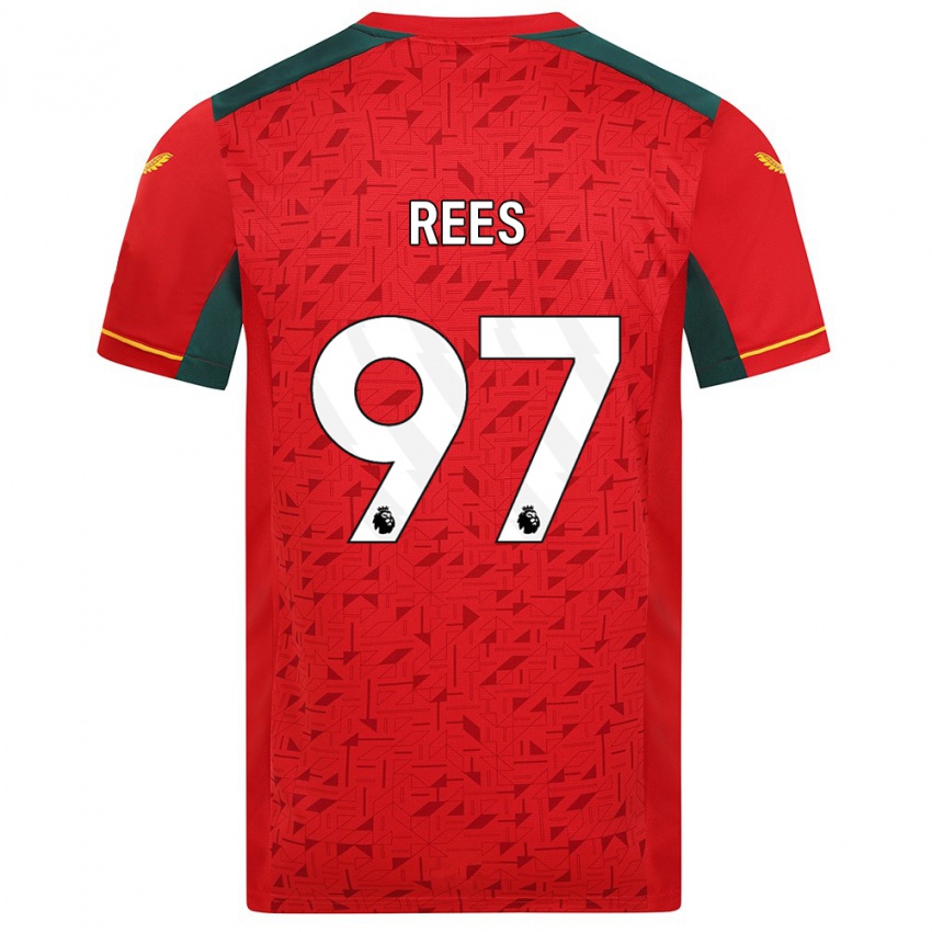 Enfant Maillot Mason Rees #97 Rouge Tenues Extérieur 2023/24 T-Shirt Suisse