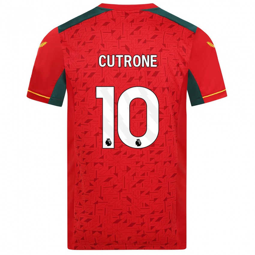 Enfant Maillot Patrick Cutrone #10 Rouge Tenues Extérieur 2023/24 T-Shirt Suisse