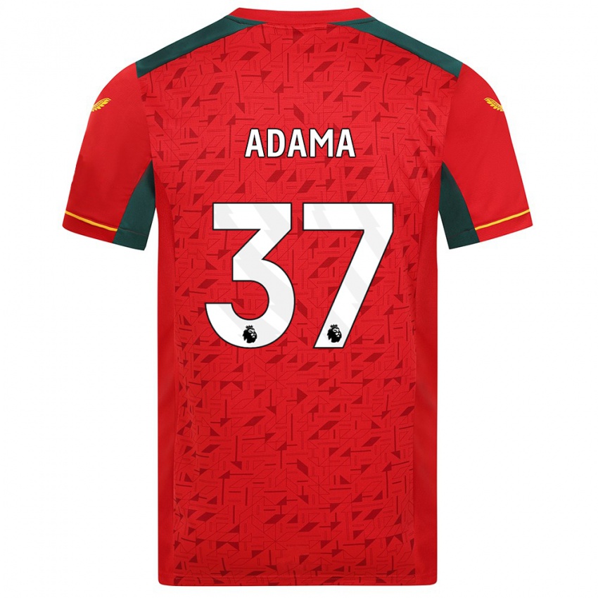 Kinder Adama Traore #37 Rot Auswärtstrikot Trikot 2023/24 T-Shirt Schweiz