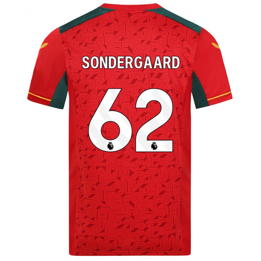 Enfant Maillot Andreas Sondergaard #62 Rouge Tenues Extérieur 2023/24 T-Shirt Suisse
