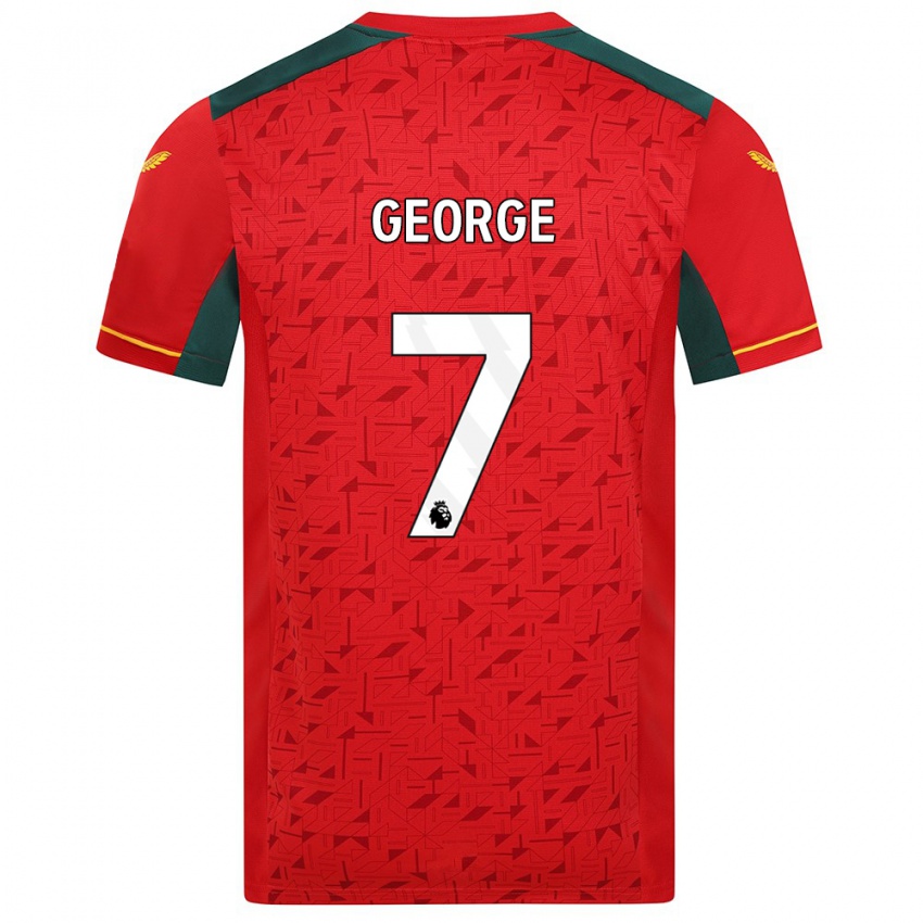 Enfant Maillot Tammi George #7 Rouge Tenues Extérieur 2023/24 T-Shirt Suisse