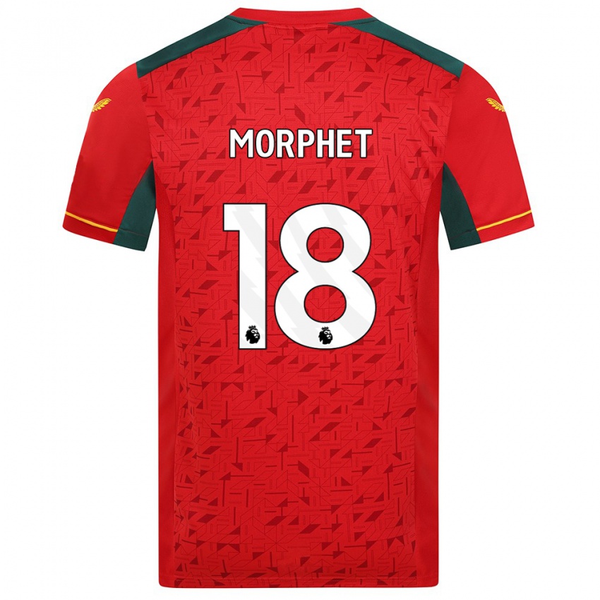 Enfant Maillot Anna Morphet #18 Rouge Tenues Extérieur 2023/24 T-Shirt Suisse