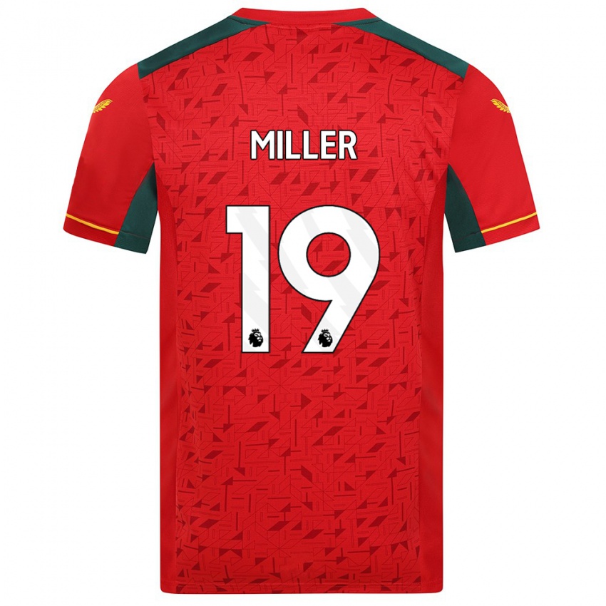 Enfant Maillot Ali Miller #19 Rouge Tenues Extérieur 2023/24 T-Shirt Suisse