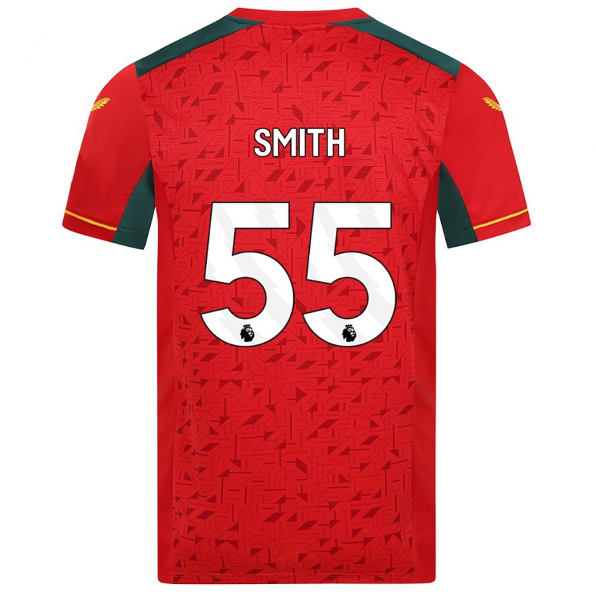 Enfant Maillot Jackson Smith #55 Rouge Tenues Extérieur 2023/24 T-Shirt Suisse