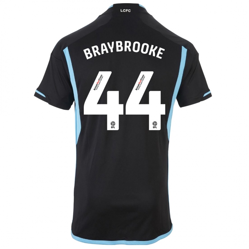 Kinder Sammy Braybrooke #44 Schwarz Auswärtstrikot Trikot 2023/24 T-Shirt Schweiz