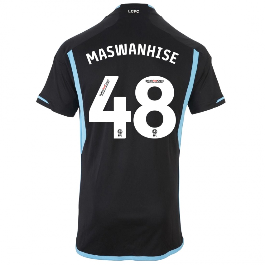 Enfant Maillot Tawanda Maswanhise #48 Noir Tenues Extérieur 2023/24 T-Shirt Suisse