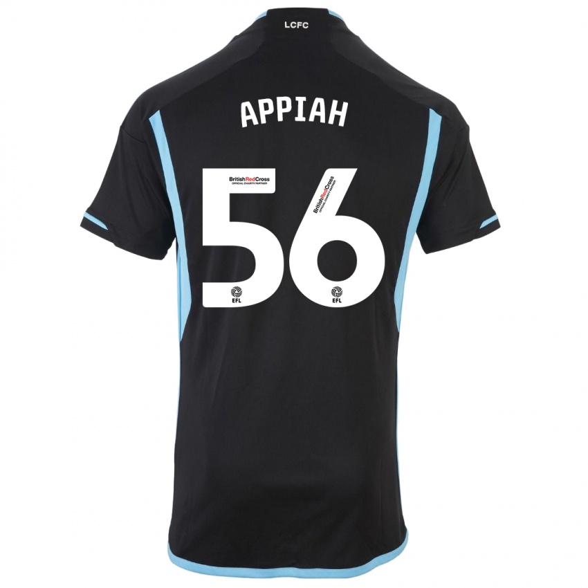 Kinder Paul Appiah #56 Schwarz Auswärtstrikot Trikot 2023/24 T-Shirt Schweiz