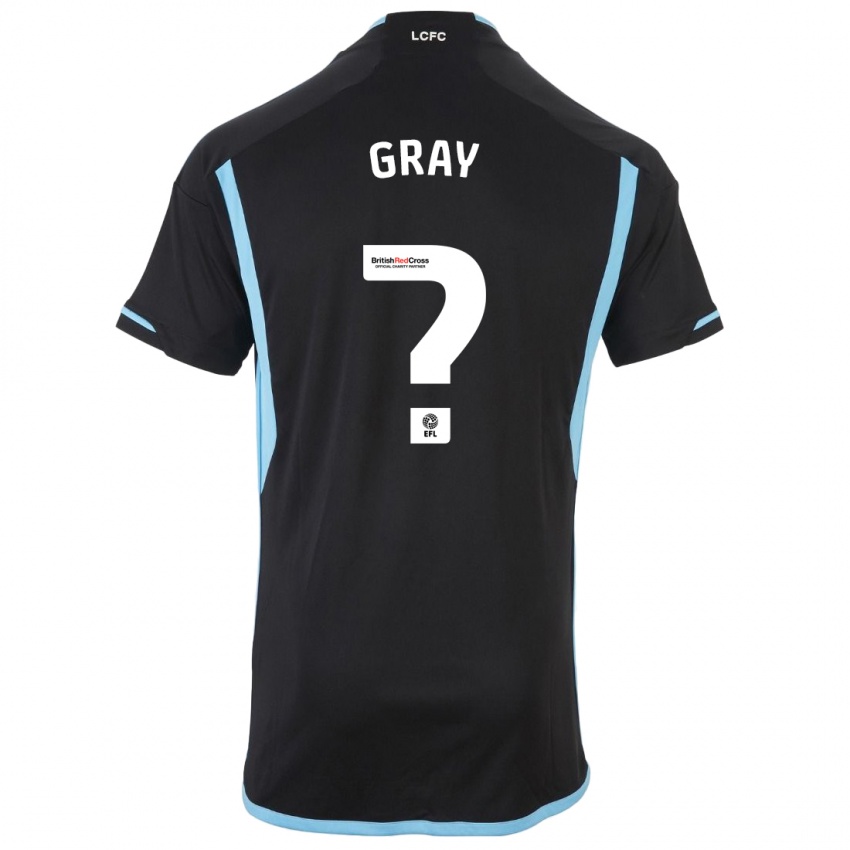Kinder Kevon Gray #0 Schwarz Auswärtstrikot Trikot 2023/24 T-Shirt Schweiz