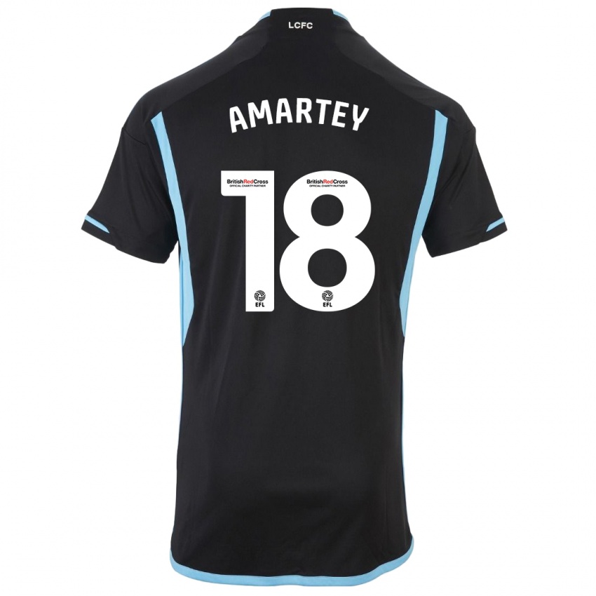 Kinder Daniel Amartey #18 Schwarz Auswärtstrikot Trikot 2023/24 T-Shirt Schweiz