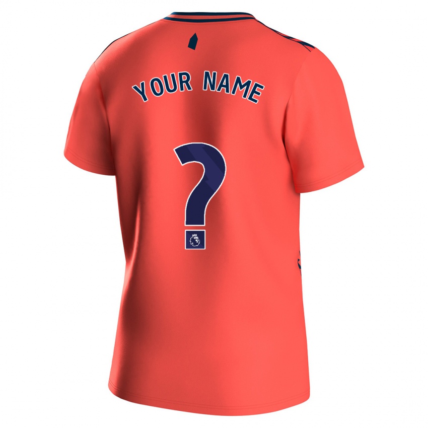 Enfant Maillot Votre Nom #0 Corail Tenues Extérieur 2023/24 T-Shirt Suisse