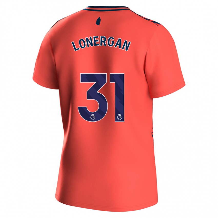 Enfant Maillot Andy Lonergan #31 Corail Tenues Extérieur 2023/24 T-Shirt Suisse