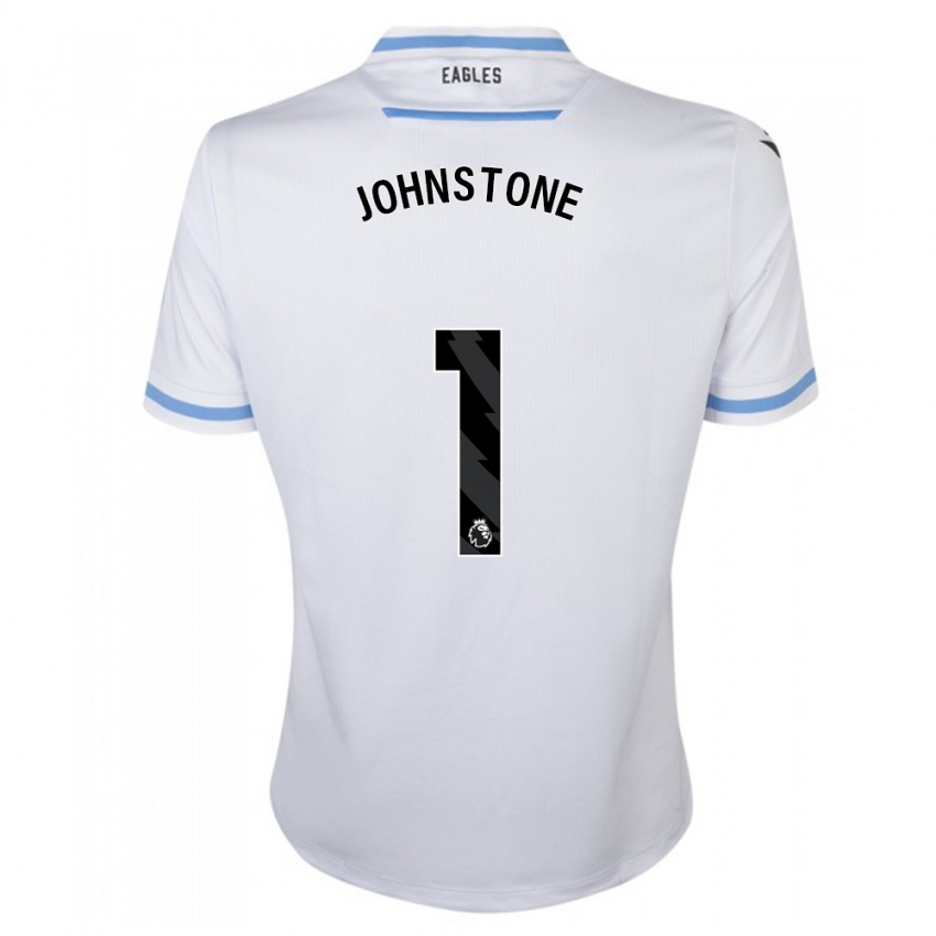 Enfant Maillot Sam Johnstone #1 Blanc Tenues Extérieur 2023/24 T-Shirt Suisse