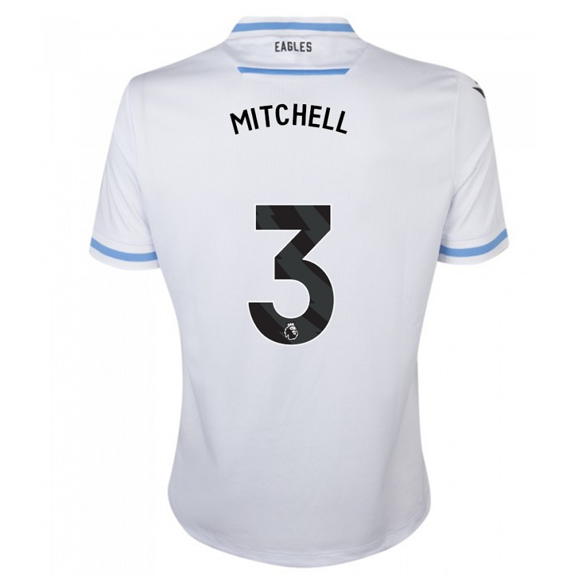 Enfant Maillot Tyrick Mitchell #3 Blanc Tenues Extérieur 2023/24 T-Shirt Suisse