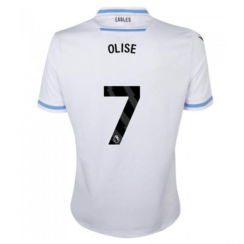 Enfant Maillot Michael Olise #7 Blanc Tenues Extérieur 2023/24 T-Shirt Suisse