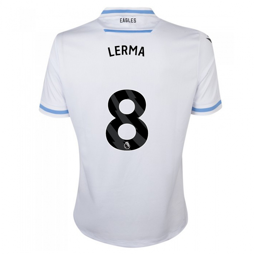 Enfant Maillot Jefferson Lerma #8 Blanc Tenues Extérieur 2023/24 T-Shirt Suisse