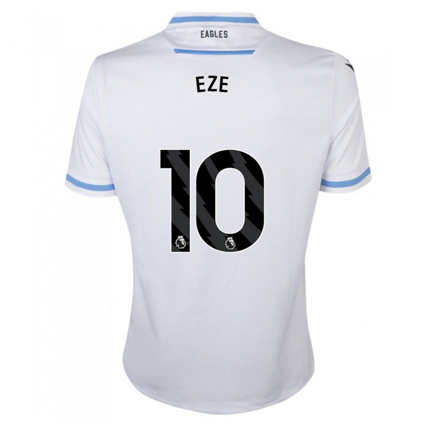Kinder Eberechi Eze #10 Weiß Auswärtstrikot Trikot 2023/24 T-Shirt Schweiz