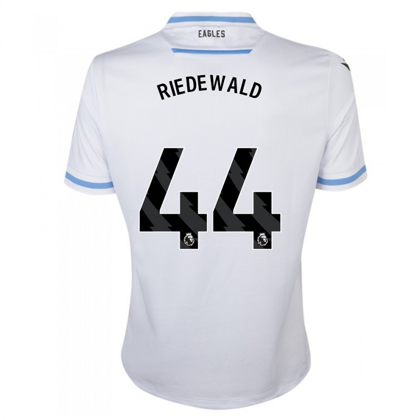 Enfant Maillot Jairo Riedewald #44 Blanc Tenues Extérieur 2023/24 T-Shirt Suisse