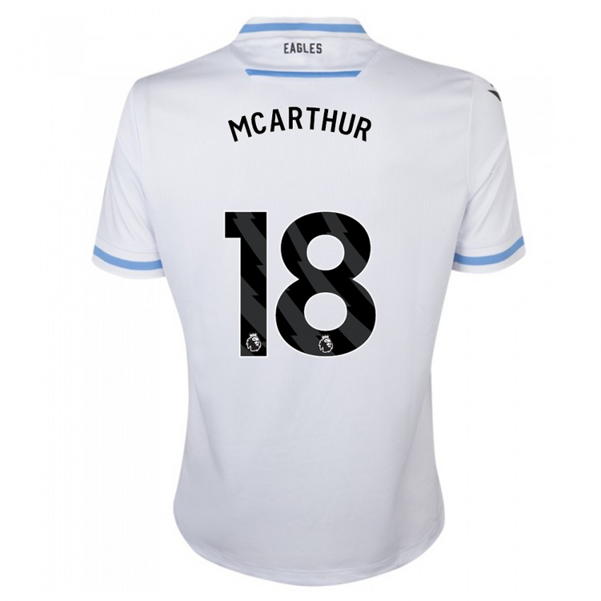 Kinder James Mcarthur #18 Weiß Auswärtstrikot Trikot 2023/24 T-Shirt Schweiz