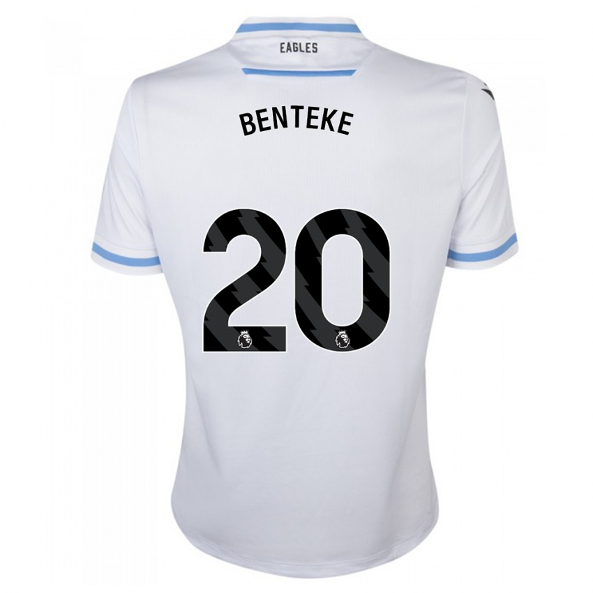 Kinder Christian Benteke #20 Weiß Auswärtstrikot Trikot 2023/24 T-Shirt Schweiz