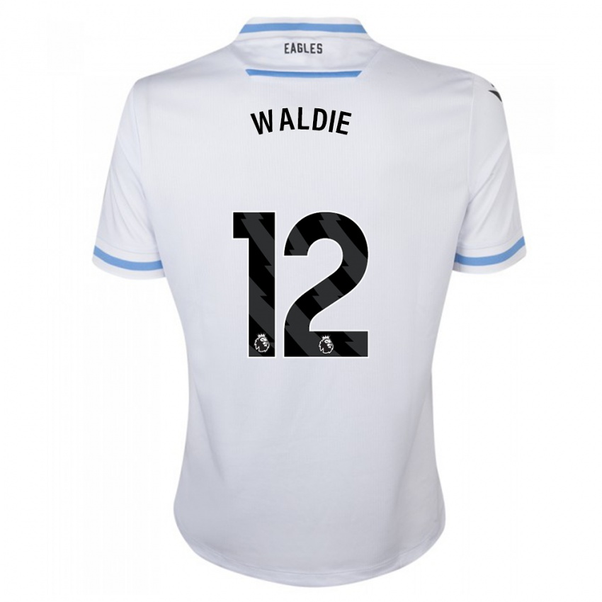Enfant Maillot Lizzie Waldie #12 Blanc Tenues Extérieur 2023/24 T-Shirt Suisse