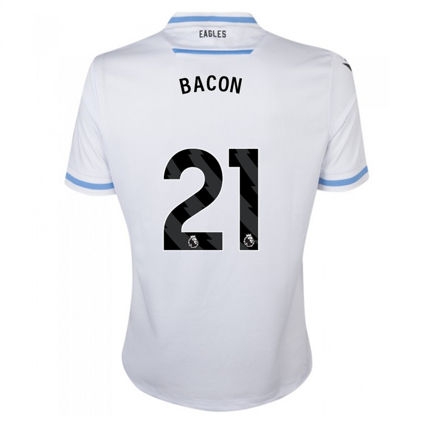 Enfant Maillot Skye Bacon #21 Blanc Tenues Extérieur 2023/24 T-Shirt Suisse