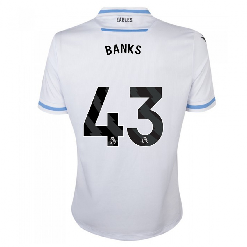 Enfant Maillot Scott Banks #43 Blanc Tenues Extérieur 2023/24 T-Shirt Suisse