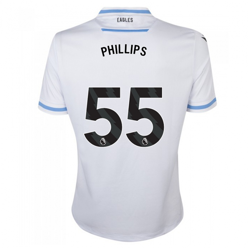 Enfant Maillot Killian Phillips #55 Blanc Tenues Extérieur 2023/24 T-Shirt Suisse