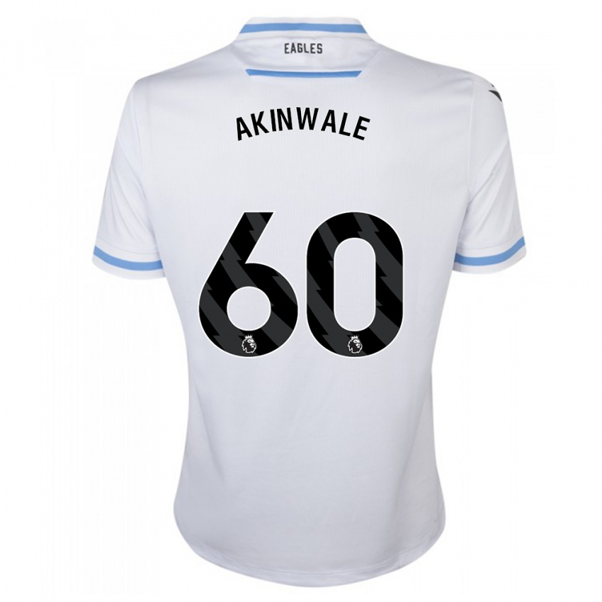 Enfant Maillot Victor Akinwale #60 Blanc Tenues Extérieur 2023/24 T-Shirt Suisse
